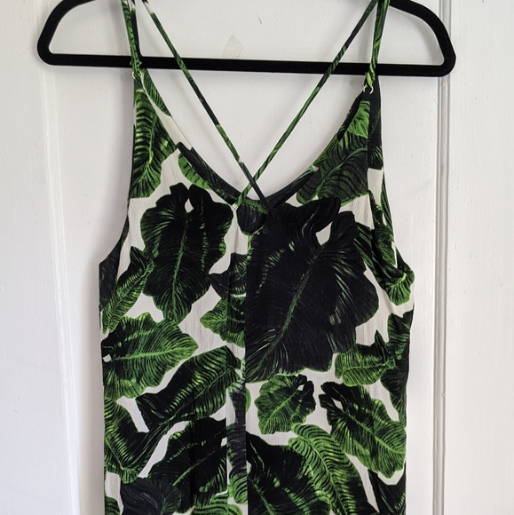 Topshop Palm Print Slip Dress US 6 - Picture 4 of 5